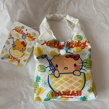 새상품! HAWII 플랜테이션 한정판 에코백 키티 파인애플