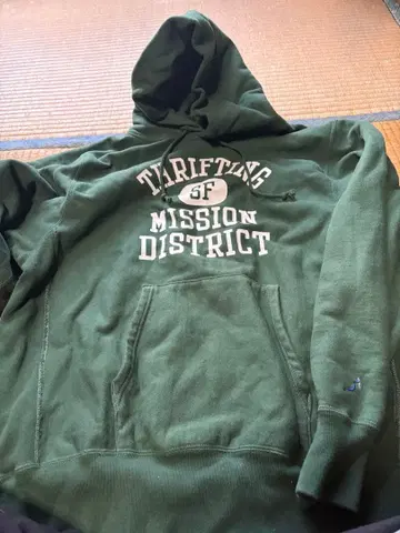 orSlow 리버스 위브 헤비 웨이트 후드티 새상품급 그린 4 XL