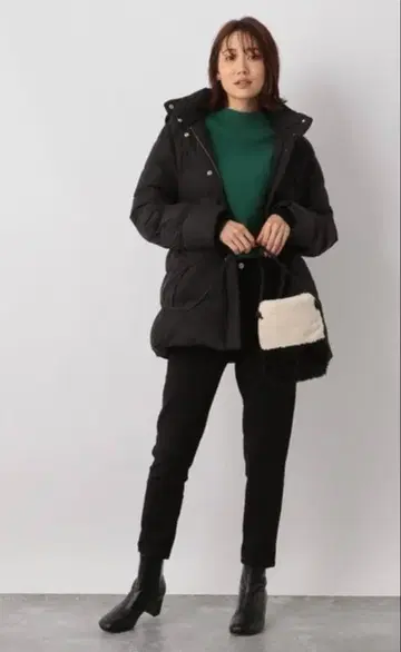 GLOBAL WORK 자켓/아우터 우츠쿠시루엣 발수 다운 코트