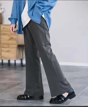 부츠컷 플레어 슬랙스 팬츠 TR 스트레치 센터 프레스 미 실루엣