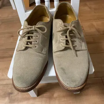 REGAL 스웨이드 베이지 레이스업 슈즈