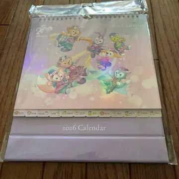 홍콩 디즈니랜드 20주년 더피 & 프렌즈 2026 달력 미개봉 새상품