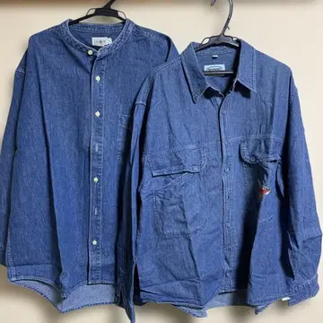 [ 알뜰 구매 2점 ] J.CREW 데님 셔츠 L 사이즈 M 사이즈
