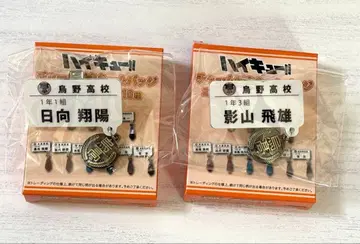 하이큐!! 참 포함 네임 배지 카라스노 고교 히나타 카게야마