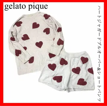 gelato pique 하트 자카드 풀오버 숏팬츠 세트