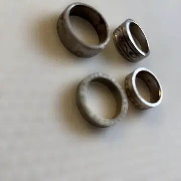 실버 각인 반지 세트