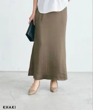 베이스먼트 온라인 새틴 스커트