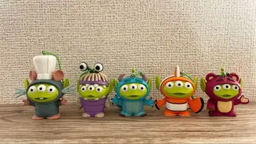 에이리언 피규어 마스코트 5체 세트 리틀 그린맨