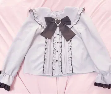 유메텐보 양산형 지뢰계 스카이블루 블루 블라우스