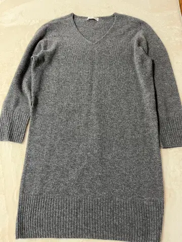 카라 캐시미어 100% 니트 원피스