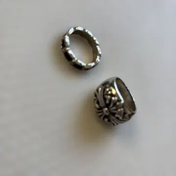 실버 반지 2개 세트 빈티지풍