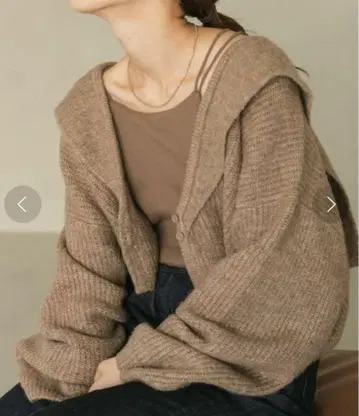 Kastane 카스타네 카라 부착 크롭 가디건