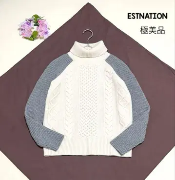 에스트네이션 니트 터틀 니트 케이블 니트 에스트네이션 긴팔