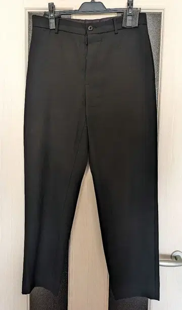 ATON BACK SATIN BASIC PANTS - BLACK / 04