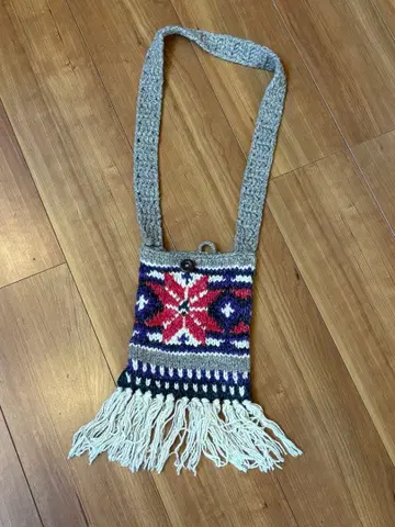 DENIM DUGAREE 니트 숄더백 노르딕 무늬 미사용 새상품