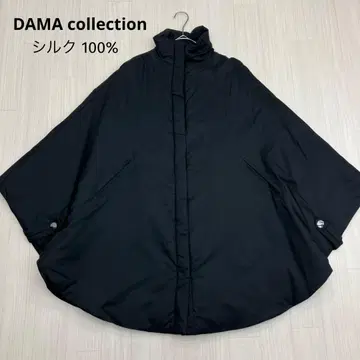 DAMA collection 실크 판초 롱 코트 아우터