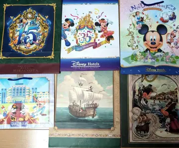 디즈니 리조트 호텔 쇼핑백 6개 세트