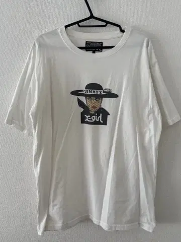 엑스걸 그래픽 프린트 T셔츠 L 화이트