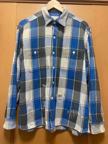 BOWWOW 체크 무늬 플란넬 셔츠 M