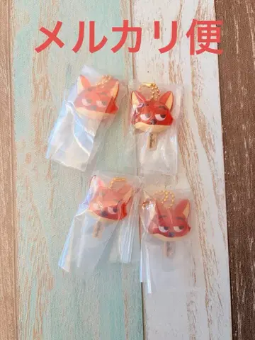 주토피아 닉 와일드 캡슐 토이 4개 세트