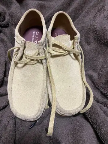 CLARKS ORIGINALS 모카신 신발 베이지