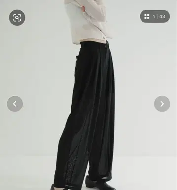 CLANE 시어 턱 팬츠