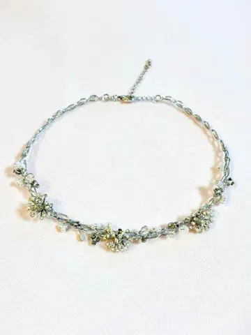 엘레강트한 꽃 모티브 목걸이