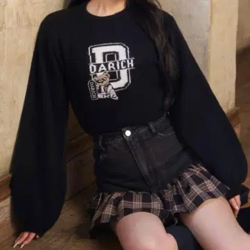 Darich 다리치 D베어 자카드 니트탑
