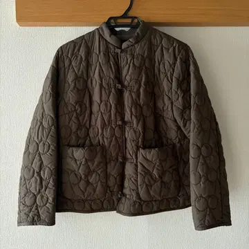 CHILD WOMAN 체리 퀼팅 안감 플리스 자켓