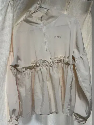 POPPY 하프 지퍼 자켓 크림색
