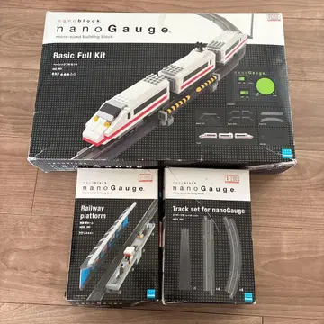 나노블럭 나노게이지 베이직 세트 역 홈 철도 모형