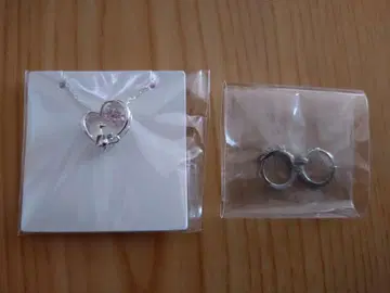 [종이 봉투 포함] Tenshi no Tamago 목걸이와 귀걸이 세트