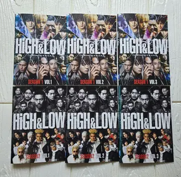 HiGH&LOW SEASON1+2 dvd 렌탈 전 6권 세트