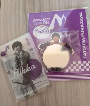 훗카 후카사와 타츠야 / 미개봉 새상품 / 거울 스티커 + 클리어 스티커