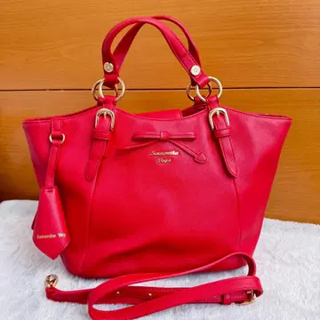 사만사 베가 레드 핸드백