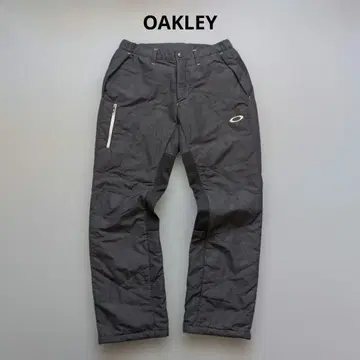 [ 따뜻한 ] 오클리 골프 퀼트 짜임 다운 팬츠 드로 코드 포함 블랙 L