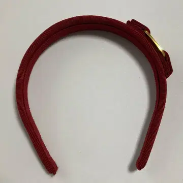 Ferragamo 리본 포함 빨간색 머리띠 헤어밴드 페라가모