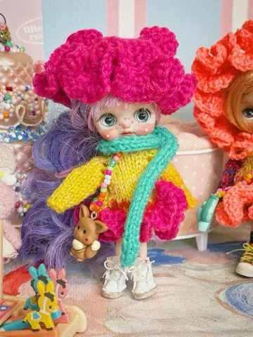 미니 브라이스 아웃핏 의류 니트 코디 스웨터 브라이스