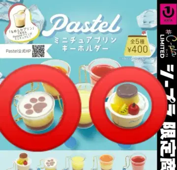 [ 익명 배송 ] 파스텔 Pastel 미니어처 푸딩 키링 [2점]