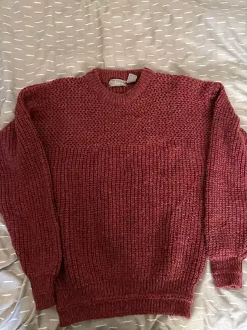 와인 레드 스웨터 M 사이즈