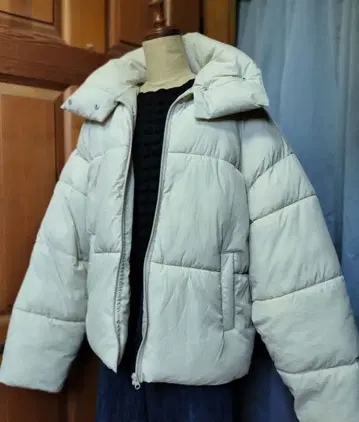 Java 패딩 자켓 XL 여성용 아우터 아이보리