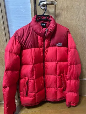 THE NORTH FACE 레드 다운 자켓