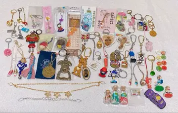 키링 묶음 판매 당시 물건 쇼와 헤이세이 레트로 구슬 기념품 별 모래