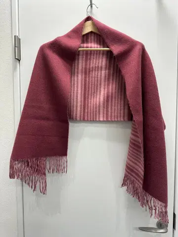 캐시미어 대형 스톨 머플러 리버서블