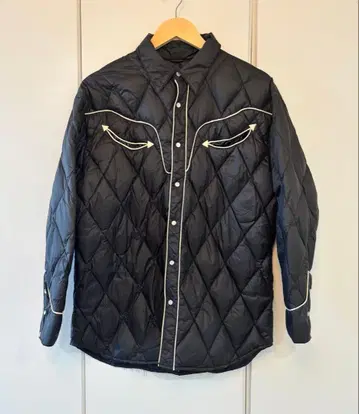 TAION 블랙 웨스턴 다운 자켓 M