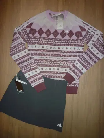 [새상품 M] adidas 아디다스 골프 가을/겨울 제품 니트 & 스커트