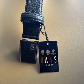 [ 미사용 새상품 ] DAKS 블랙 가죽 벨트