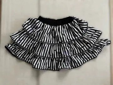 HYPERCORE 스트라이프 지퍼 LIPSTICK 스커트