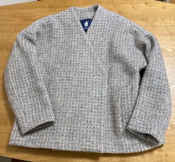 미셸 보드윈 트위드밀 노카라 코트 자켓