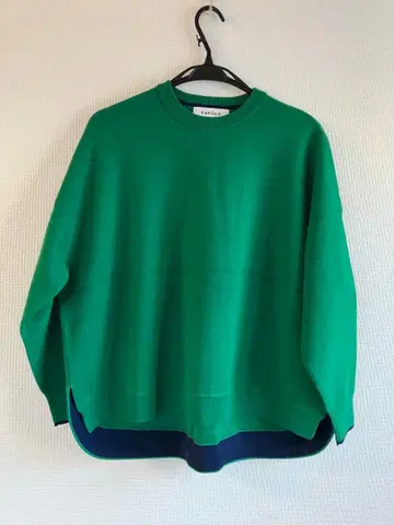 엔폴드 캐시미어 터치 니트 그린